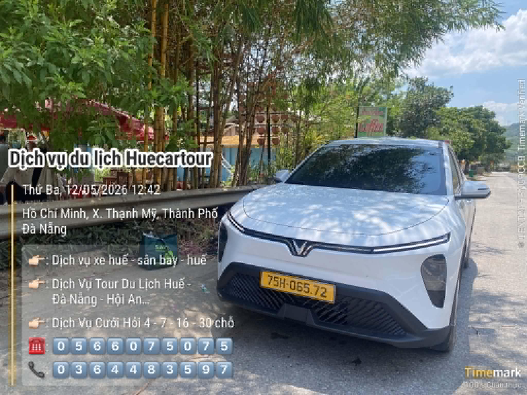 The car on the Ho Chi Minh road near Thanh My